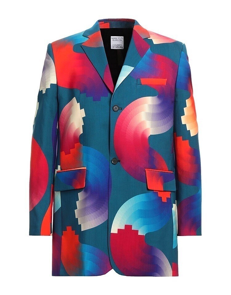 MARCELO BURLON COUNTY OF MILAN Marcelo Burlon Suit Jackets In Deep Jade