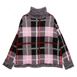 SAAAGE boutique ミックスカラーチェックニット