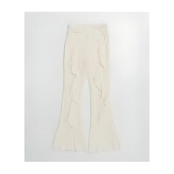 PRANK PROJECT Fringe Jacquard Flare Pants