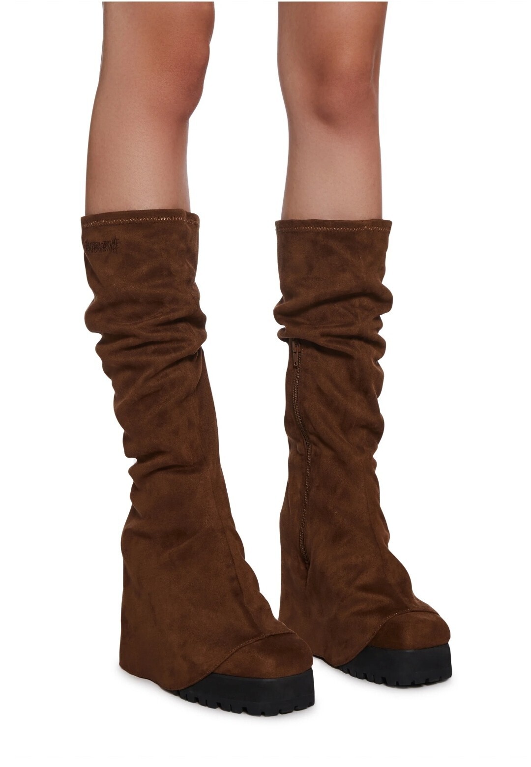 DARKER WAVS CROSSFADE KNEE HIGH PANT BOOTS