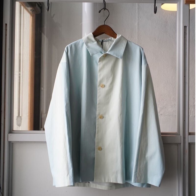 AURALEE WASHED FINX GRADATION DYED BIG BLOUZON (Mens)