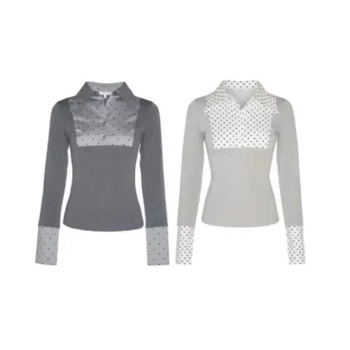 KISS THE CLUB lady slim shirt tops