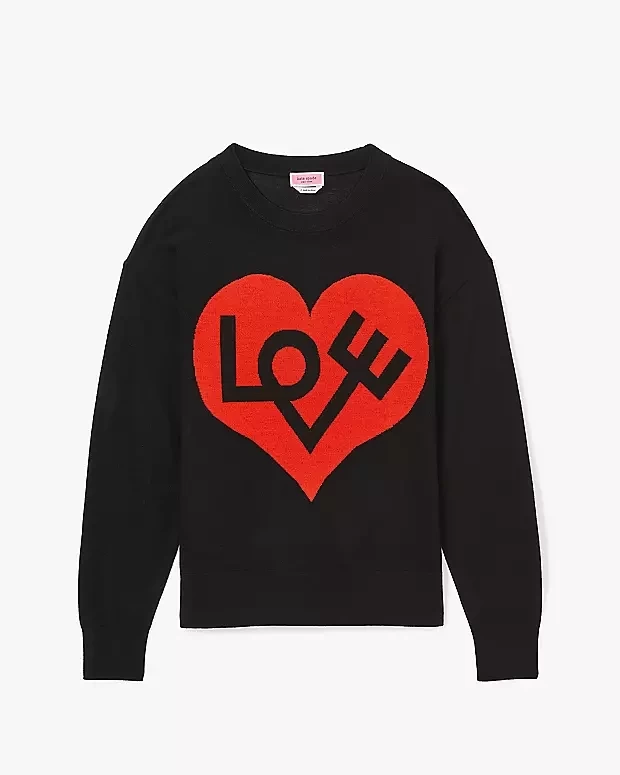 kate spade new york Love Heart Intarsia Sweater
