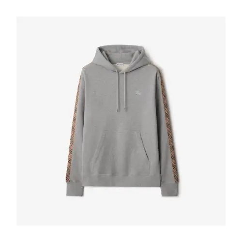 BURBERRY チェックトリム コットンフーディー