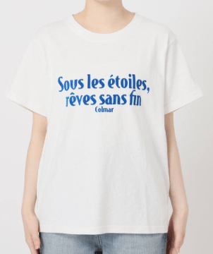 Spick & Span フロッキーロゴスラブTシャツ