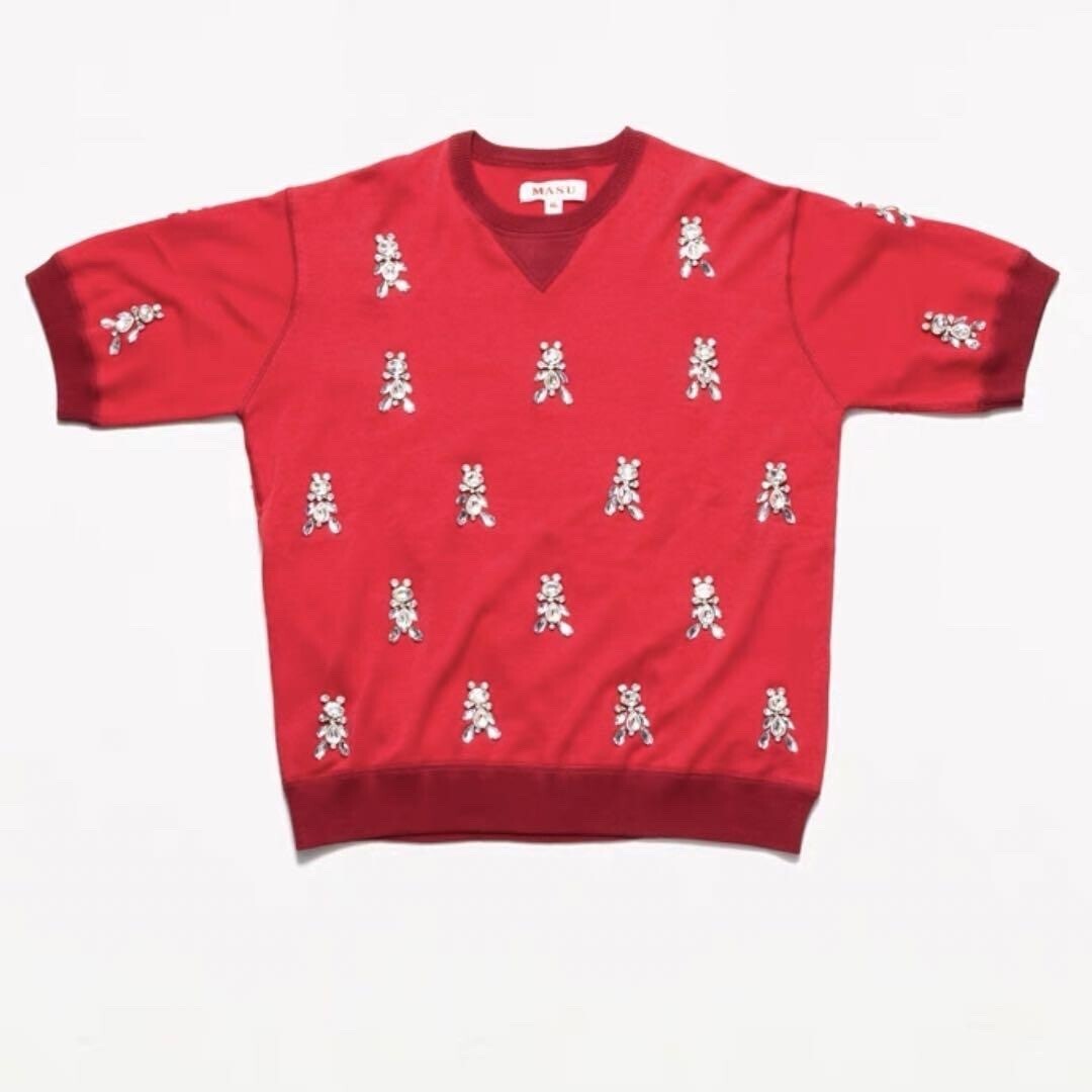 MASU ＴシャツBEAR KNIT T-SHIRT