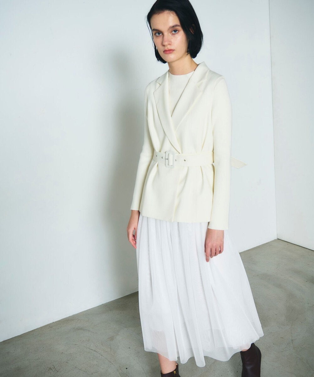 GRACE CONTINENTAL テーラーチュールワンピース