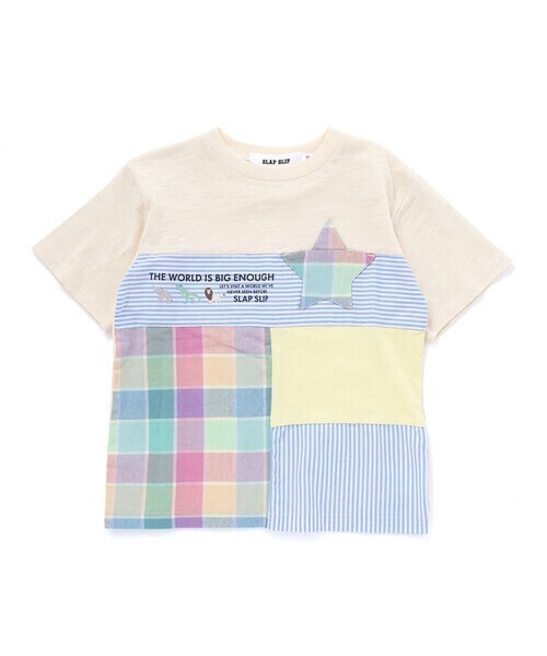 SLAP SLIP 星ポケット切り替えTシャツ