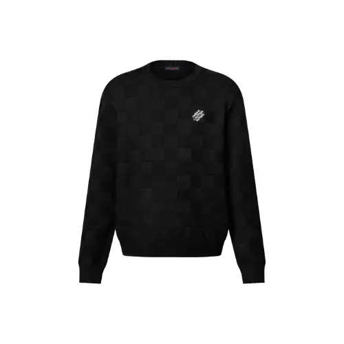 LOUIS VUITTON エンベリッシュド ウールダミエプルオーバー