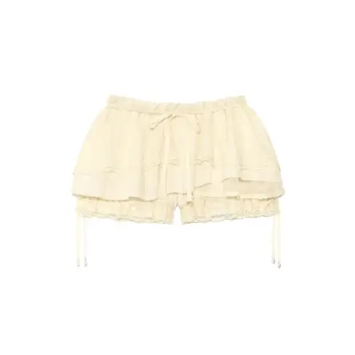 GLOWNY SCALLOPED LACE MINI SKORT