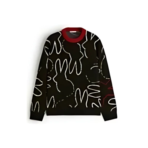 ZARA JACQUARD RABBIT SWEATER
