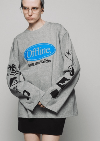 Auntie Rosa Holiday オーバーサイズロンT/OFFLINE