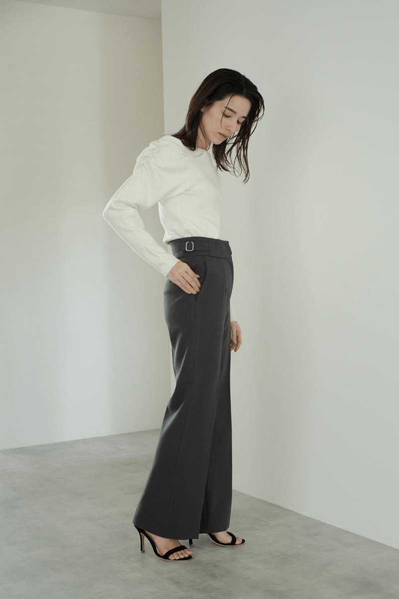 maison de Dolce. ストレートスラックスパンツ【gray】M