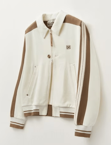 SATUR LAWTON COLLAR TRACK ZIP-UP JACKET