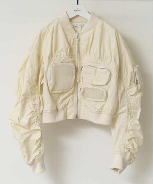 MAISON SPECIAL メッシュポケットショートブルゾン