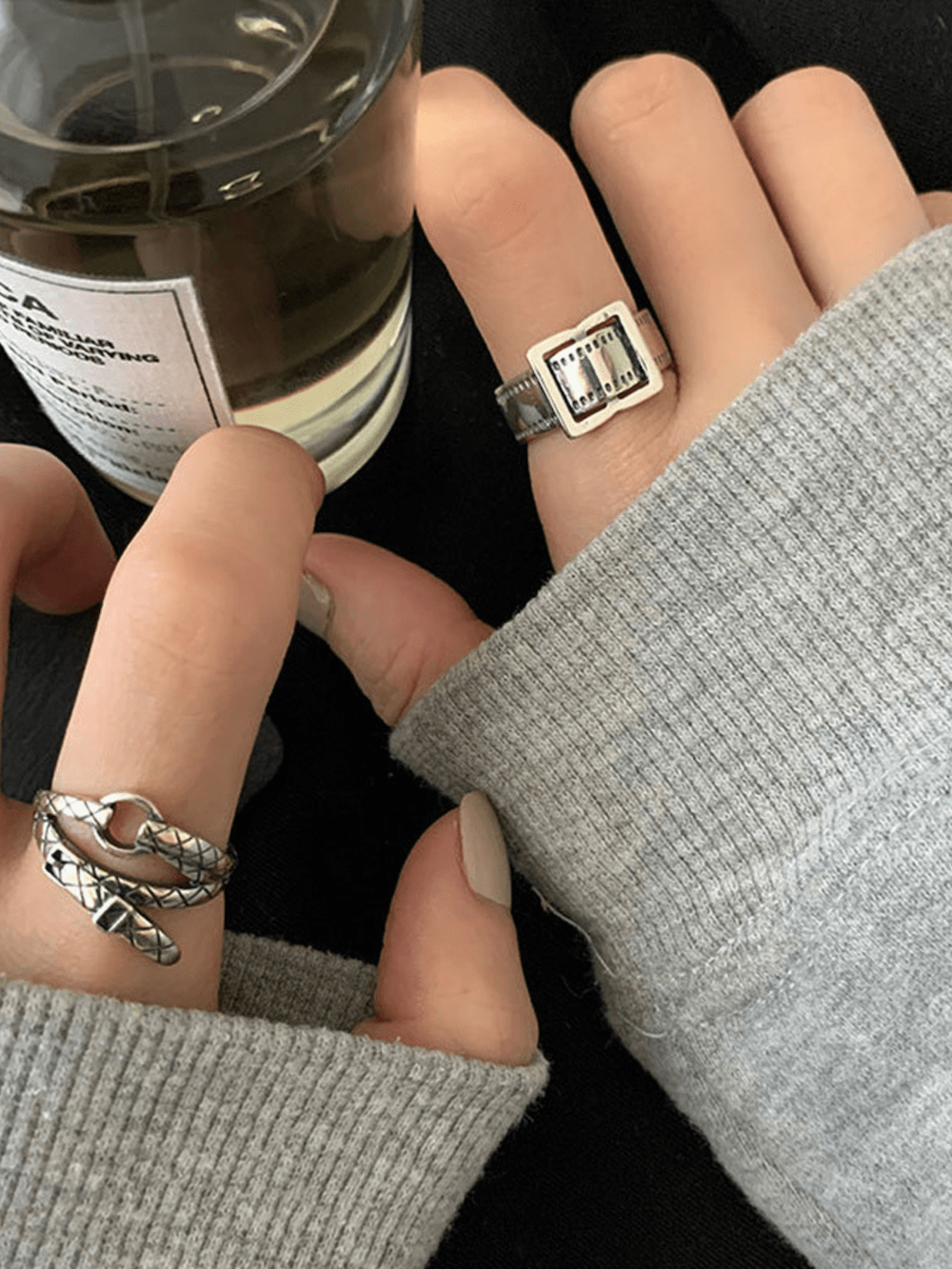ADDIXY BELTMOTIF RING SET