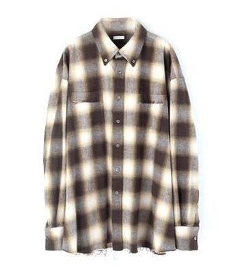 Name. COTTON FLANNEL OMBRE REGULAR SHIRT