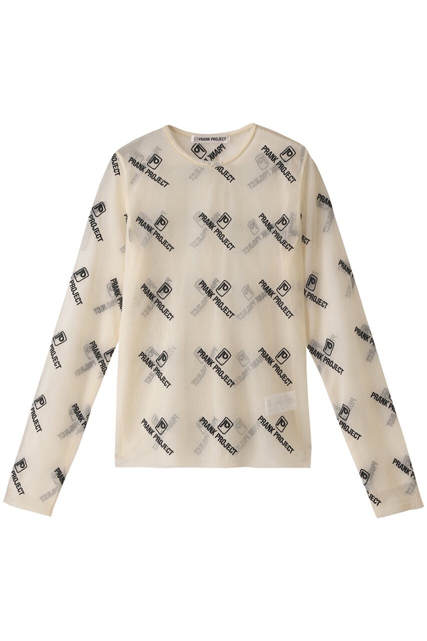 PRANK PROJECT シースルーロゴジャガードニット / See-through Logo Jacquard Knit