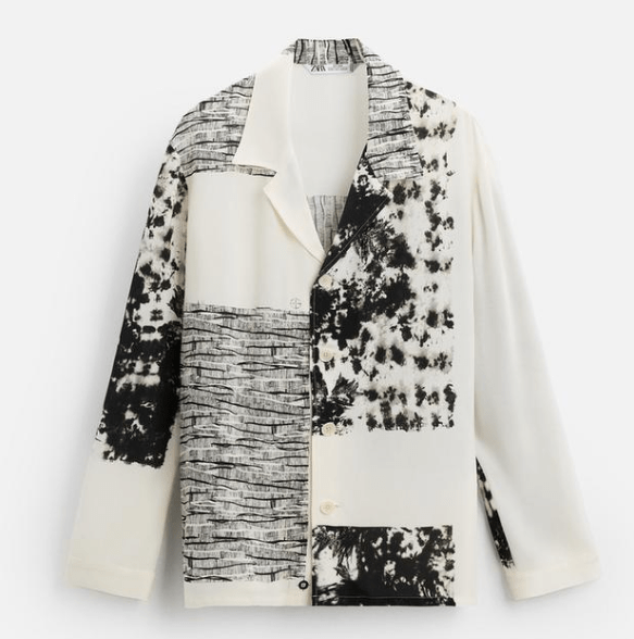 ZARA LIMITED EDITION アブストラクト柄シャツ
