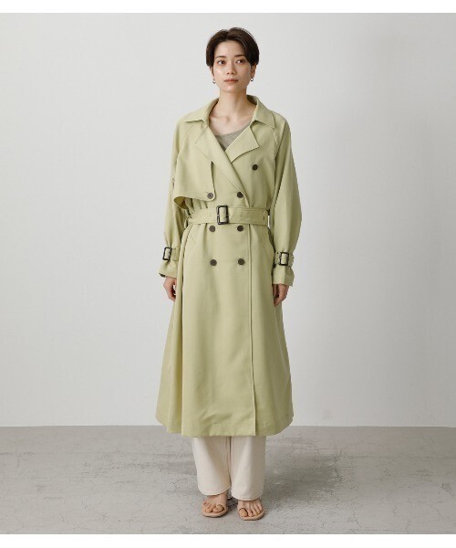 AZUL by moussy SINGLE FLAP TRENCH COAT