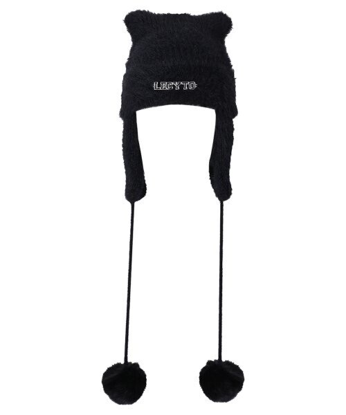 LECYTO Angora Cat Earworm Beanie