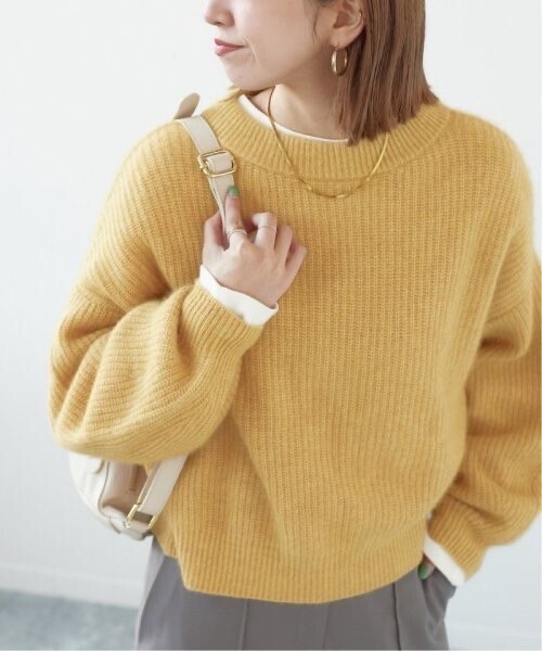 B.C STOCK ファー畔ワイドプルオーバー