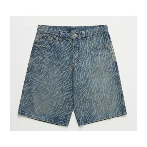 HYSTERIC GLAMOUR × Madhappy Hysteric Glamour Zebra Print Denim Short