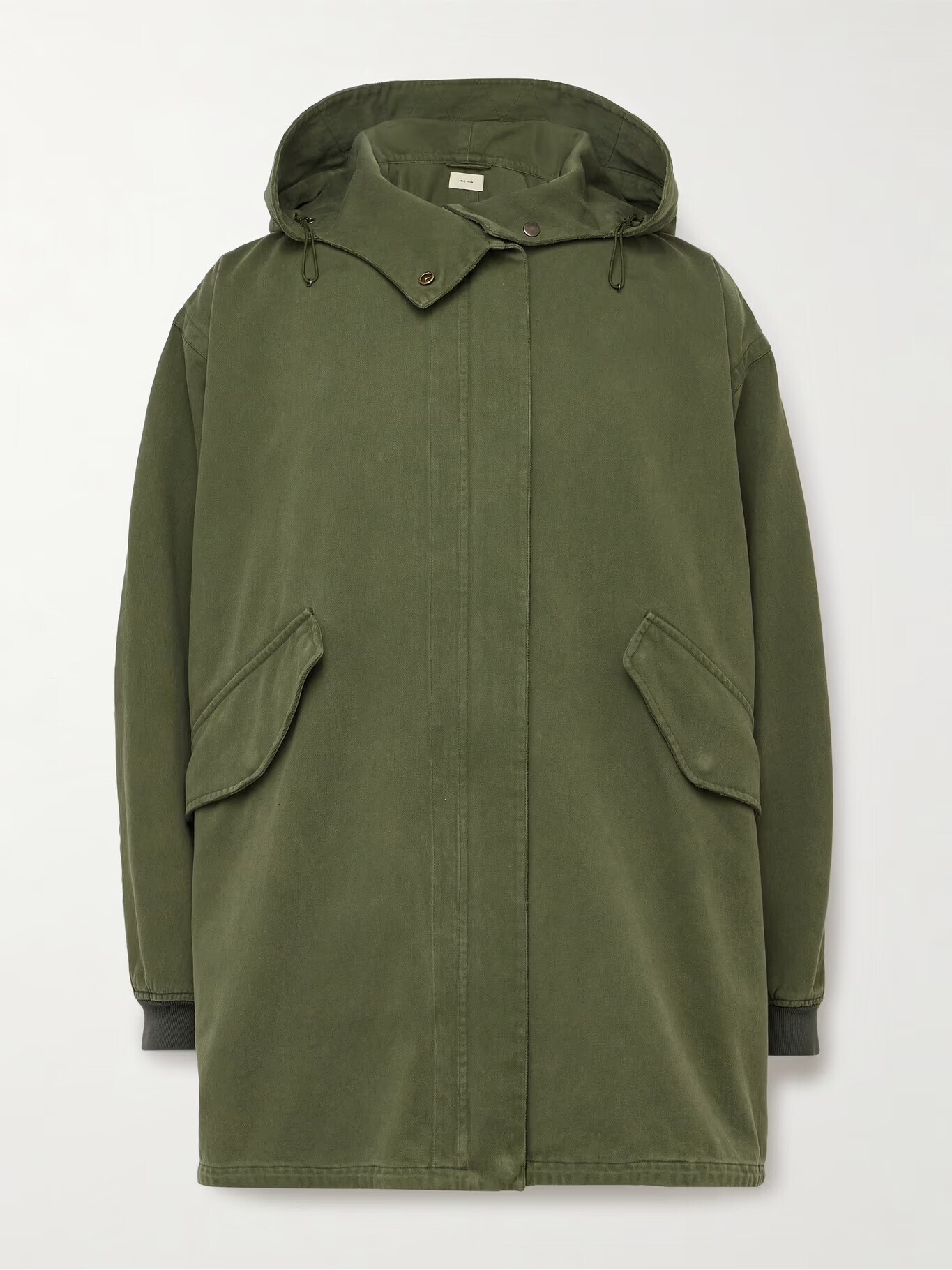THE Row Kemet Oversized Cotton-Canvas Hooded Jacket