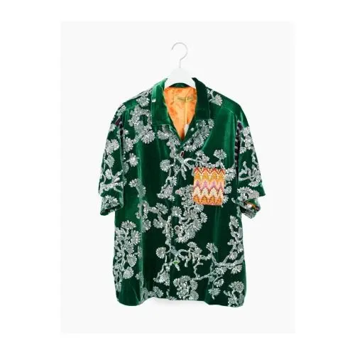 penultimate SS25 Pine Sequin Short Sleeve Shirt