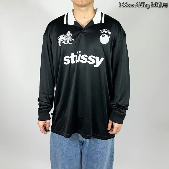 STUSSY Australia Football Polo Long Sleeve T-Shirt