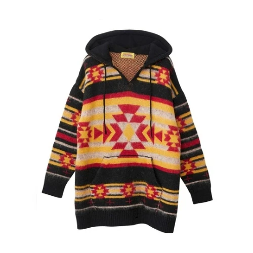 HYSTERIC GLAMOUR NATIVE柄 オーバーサイズパーカー