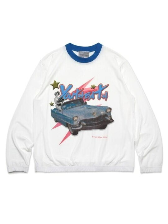 YOUTHBATH Soft texture car graphic long sleeve