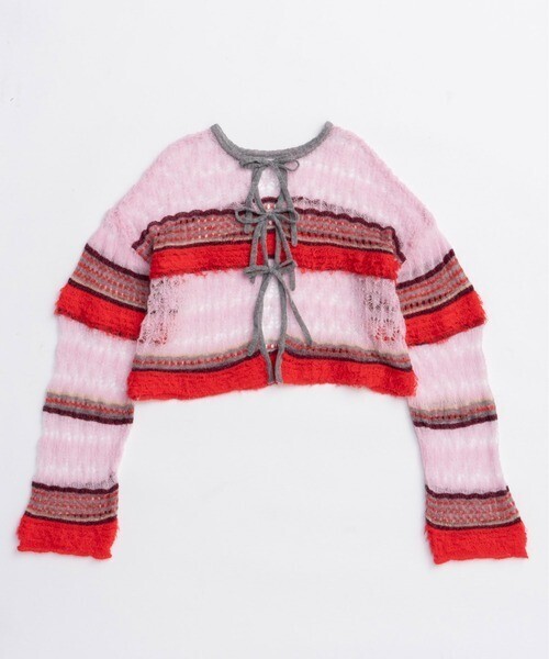 MAISON SPECIAL 2way Ribbon Cardigan