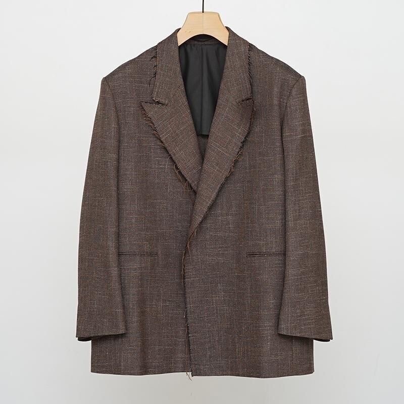 CURRENTAGE TWEED JACKET BROWN