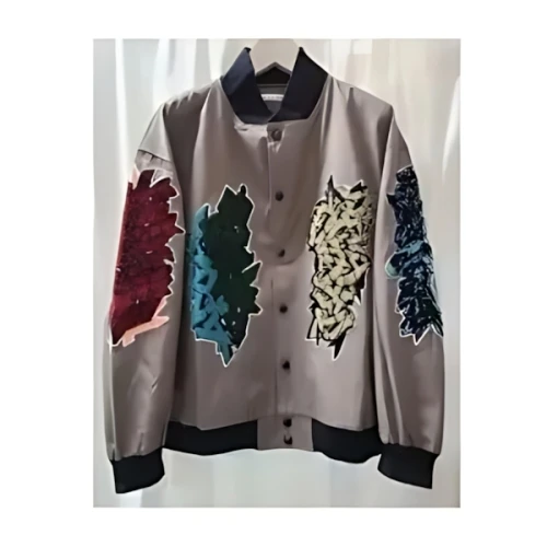 children of the discordance VARCITY JACKET COTDJK-491(GRY)