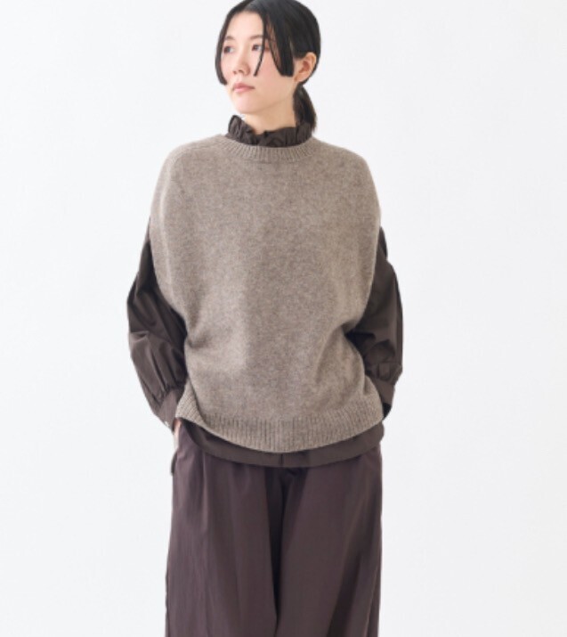 GRANDMA MAMA DAUGHTER サイドスリットニットベスト