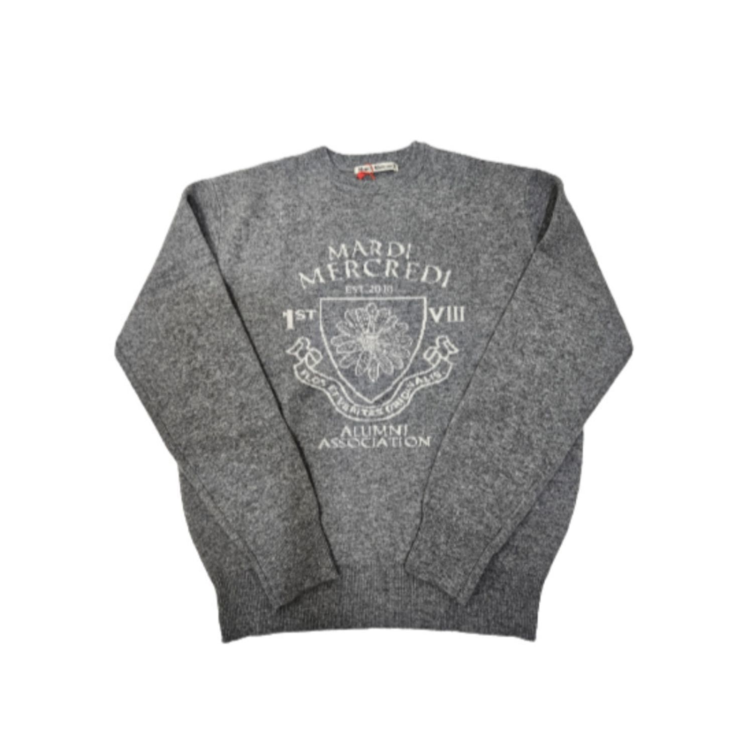 Mardi Mercredi CASHMERE BLENDED PULLOVER ALUMNI EMBLEM