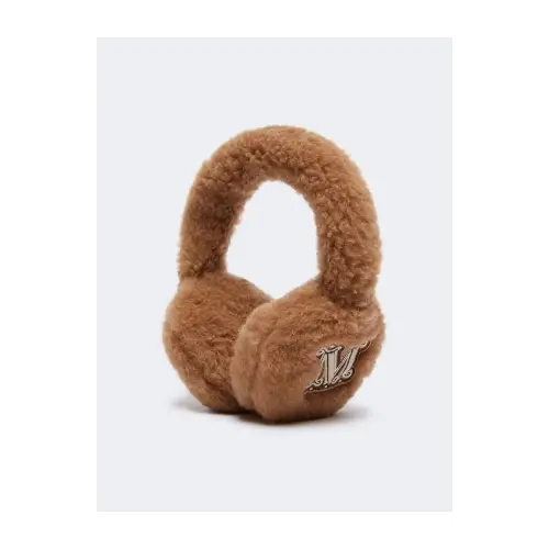 Max Mara Teddy fabric earmuffs
