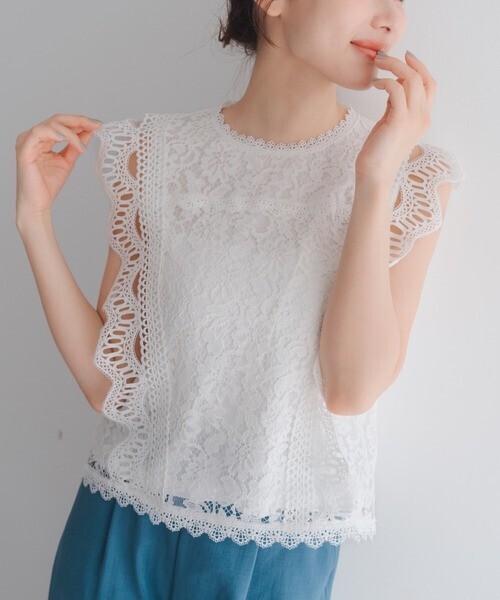 MISCH MASCH 総レースブラウス