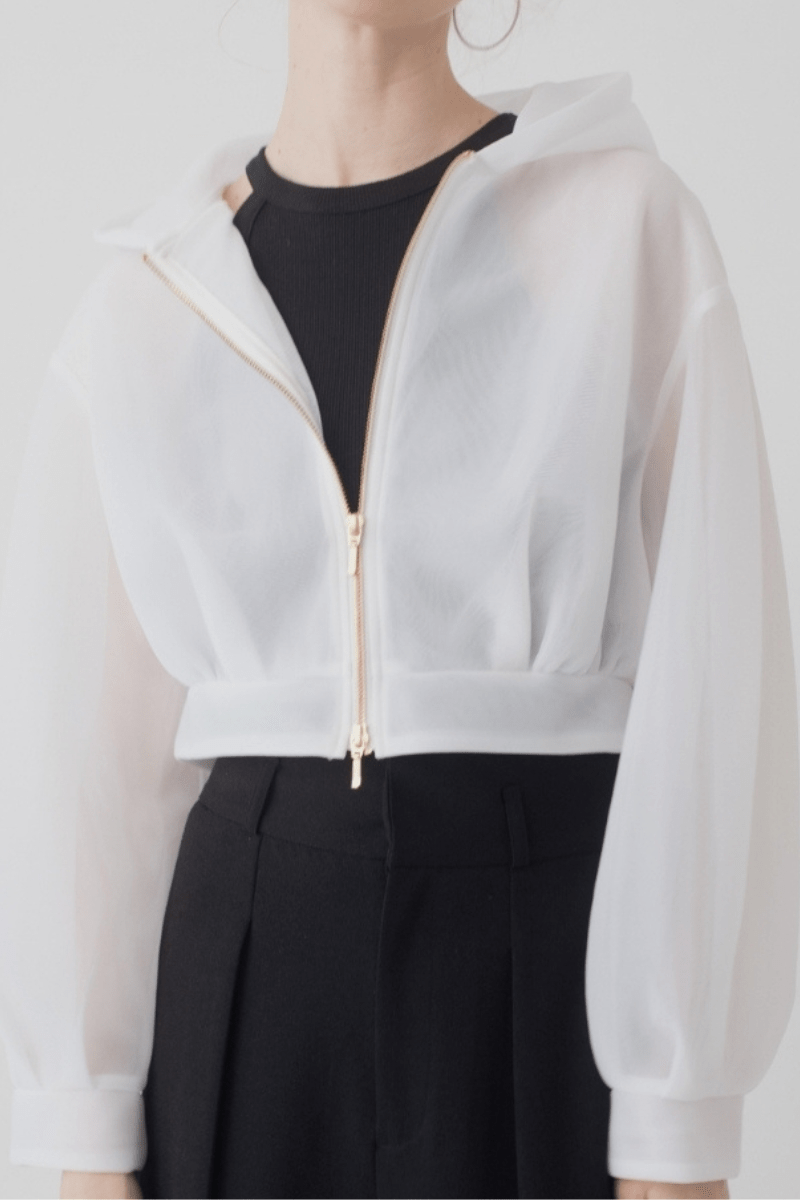 maison de Dolce. シースルーパーカー/white