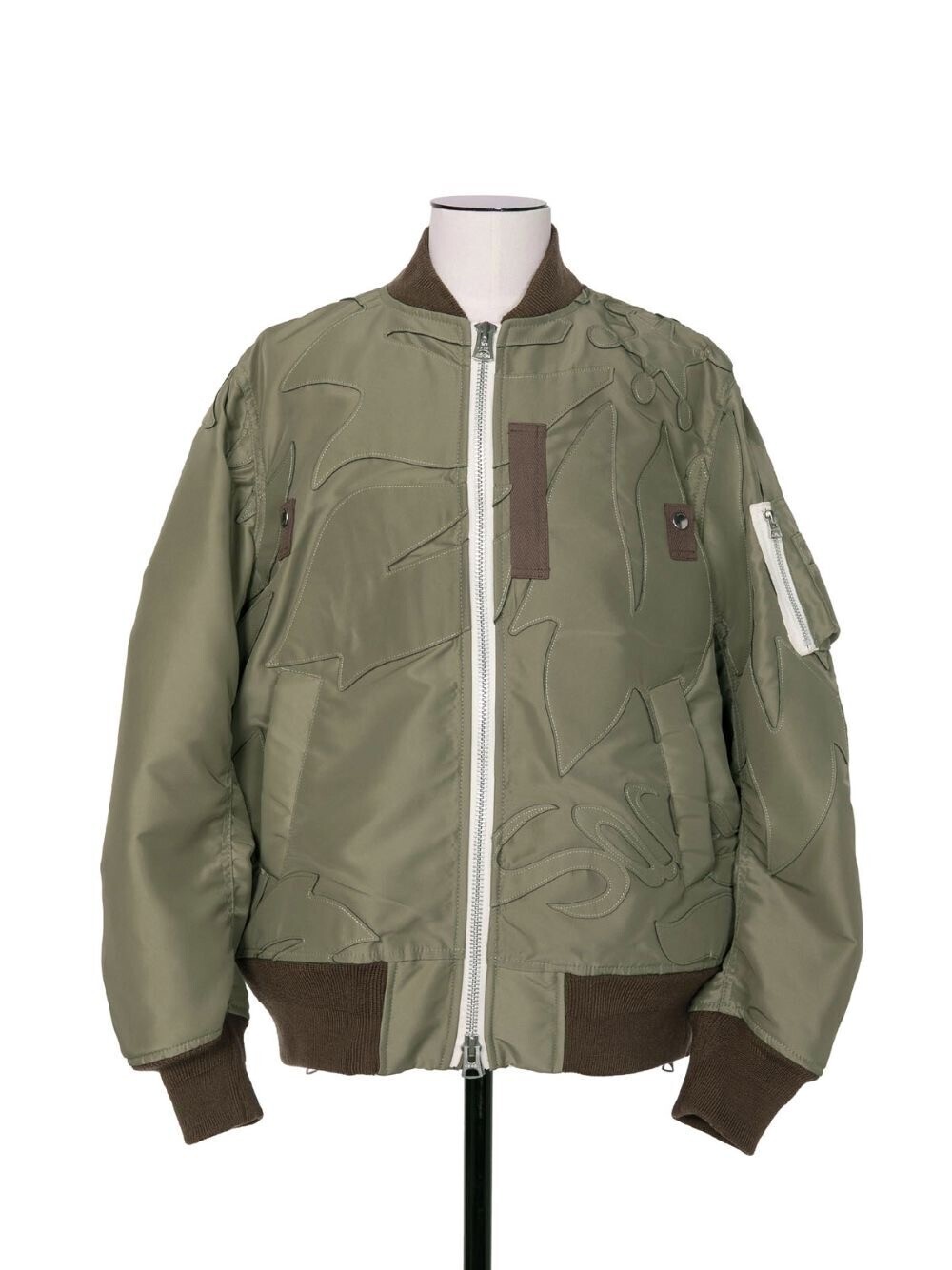 sacai Nylon Twill Embroidered Patch Blouson