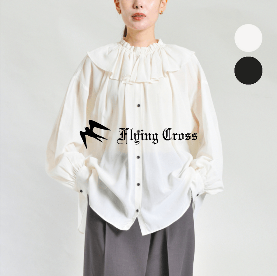 FlyingCross フリルカラーブラウス