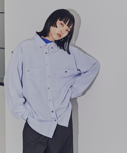 CREOLME バックプリントシャツ