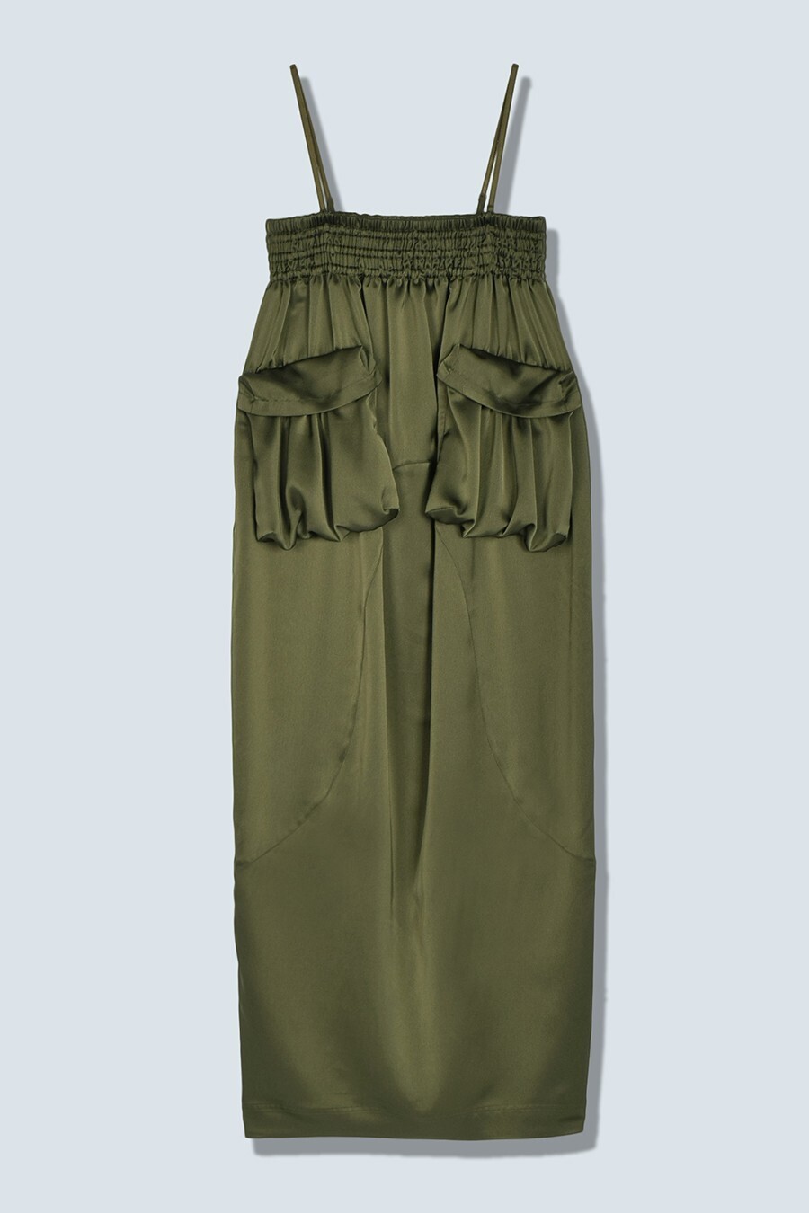 OMMO GATHER POCKET SATIN OP