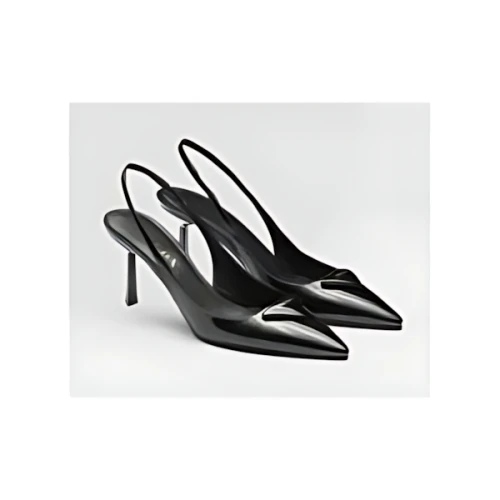 PRADA Patent leather slingback pumps