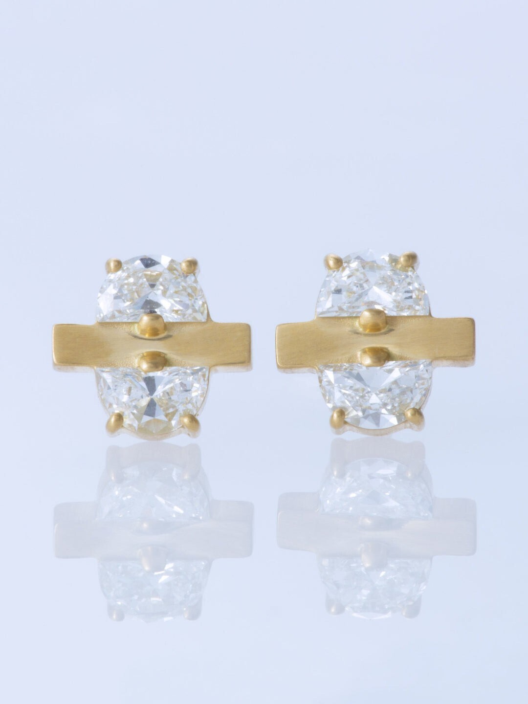 ENEY FULL MOON K18YG PIERCED EARRINGSフルムーン K18YG ピアス
