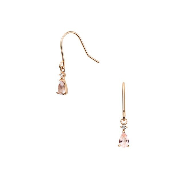 Vendome Aoyama ローズクォーツ ピアス