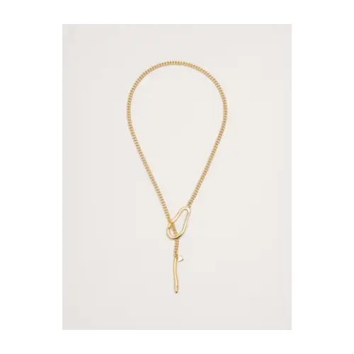 BANANA REPUBLIC アブストラクト オーバル ドロップ ネックレス