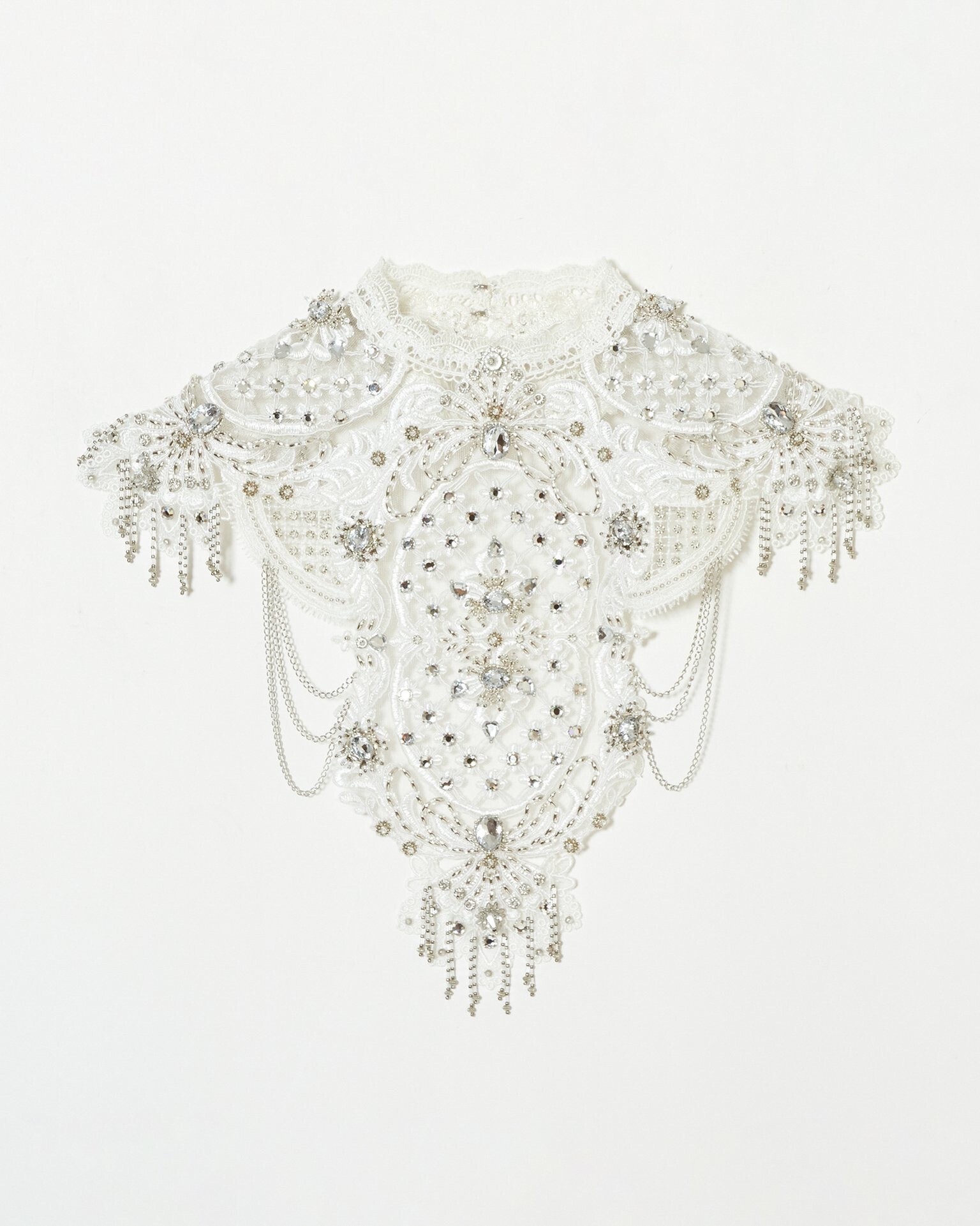 Tanaka Daisuke crystal bijou white collar