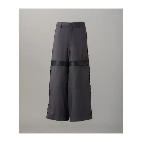 MAISON SPECIAL Inside Out Prime-Wide Zip Flight Trousers